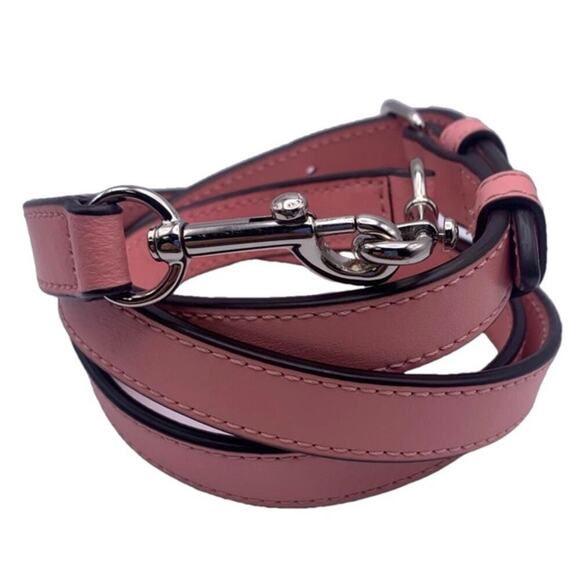 COACH Pink Silver Belt Adjustable Replacement Strap - Picture 3 of 4